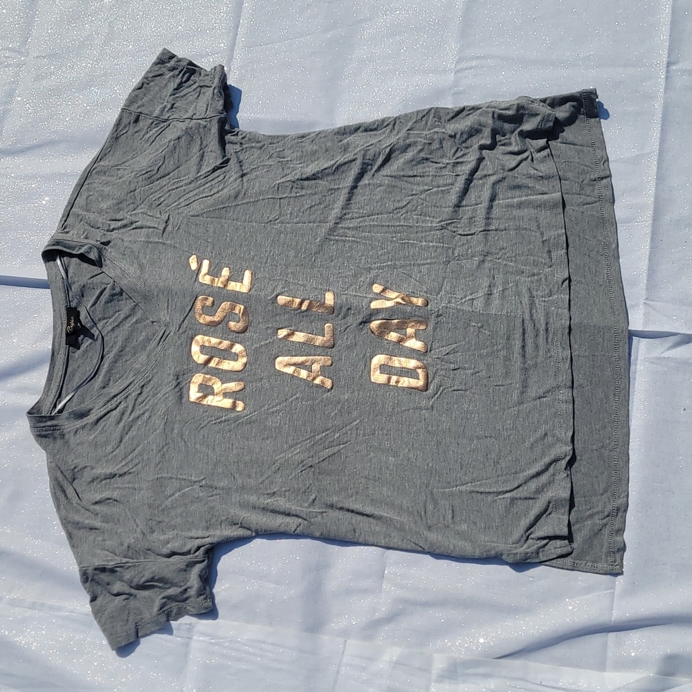 Gray Rose All Day TShirt